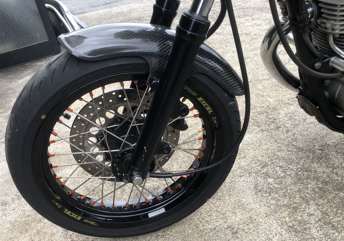 SR400 ボルトオンEXCEL17インチホイールSET フロントホイール SR400 ボルトオンEXCEL17インチホイールSET フロントホイール