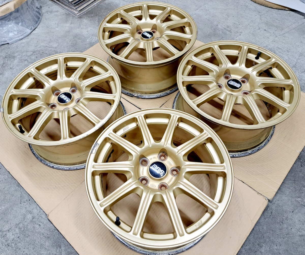 希少】スバル インプレッサ WRX STI 純正 BBS ホイール 4本 GDB 鍛造