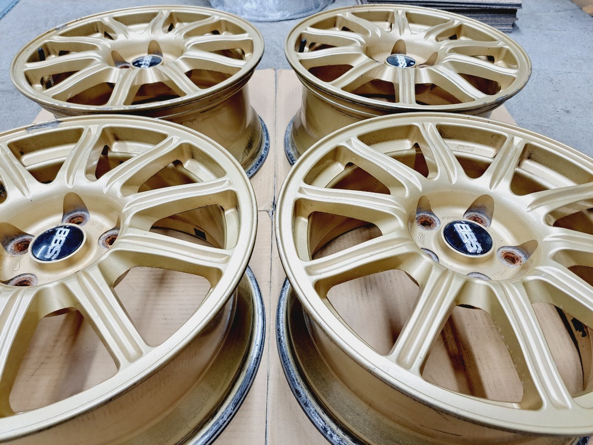 希少】スバル インプレッサ WRX STI 純正 BBS ホイール 4本 GDB 鍛造