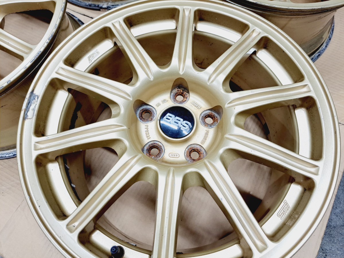 スバル インプレッサ WRX STI 純正 BBS ホイール 4本 GDB 鍛造 