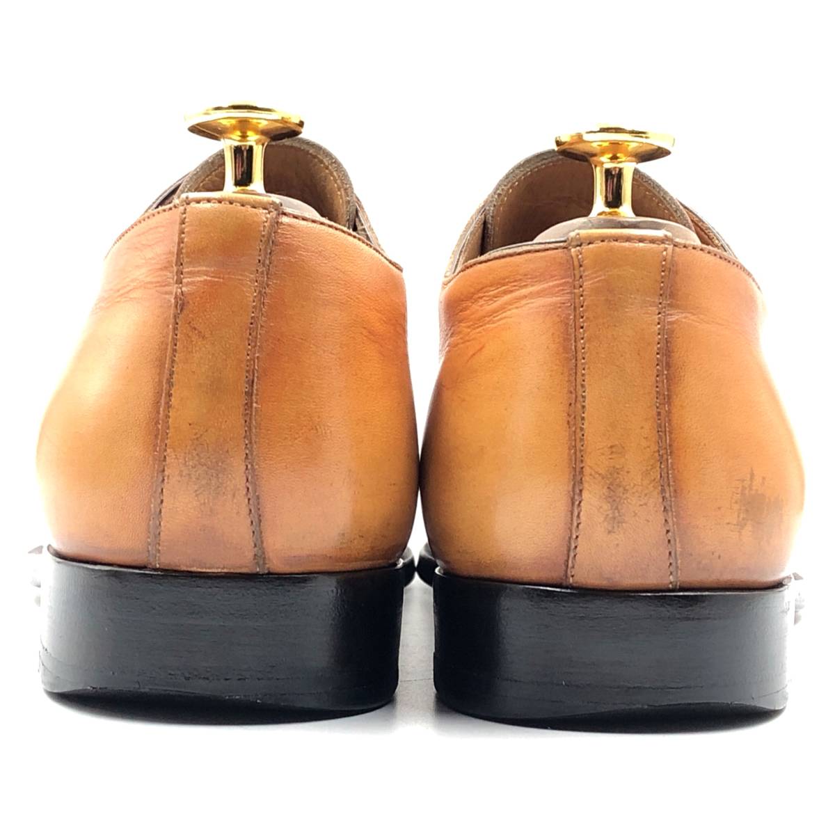 SANTONI サントーニ Uチップ 外羽根 8 ブラウン イタリア製 レザー