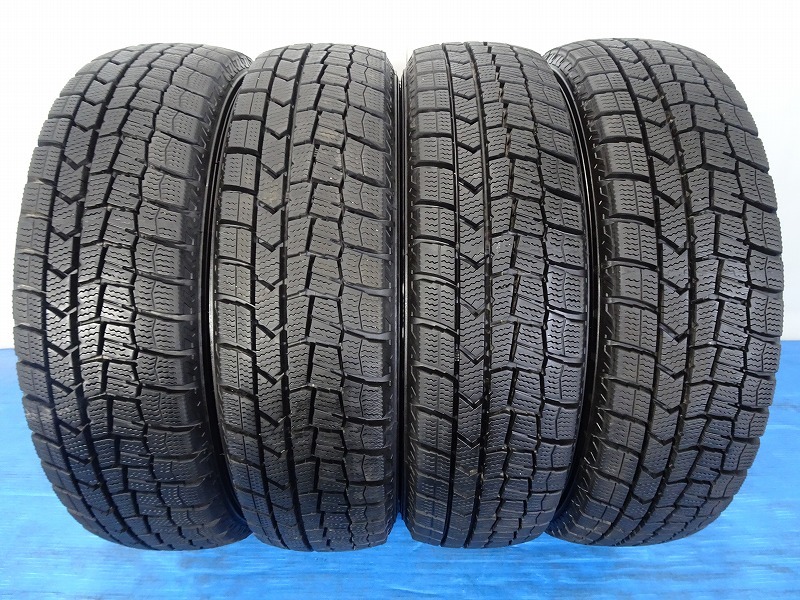ダンロップ WINTER MAXX WM02 155/65R14 75Q★8.5分山 2021年 4本 スタッドレス FUK-D10833【福島発 送料無料】