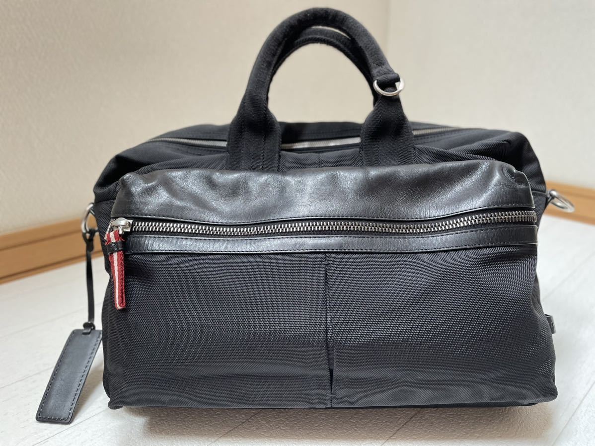 バリー(BALLY)黒ブラックビジネスバッグ美中古 スイス製/ナイロン