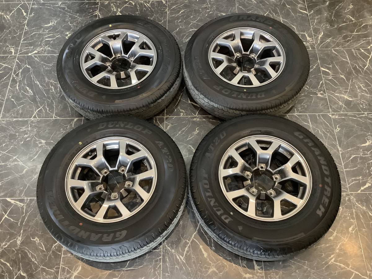 【新車外し】【美品】195/80R15 スズキ ジムニー シエラ 純正 アルミホイール＆タイヤセット 2023年製