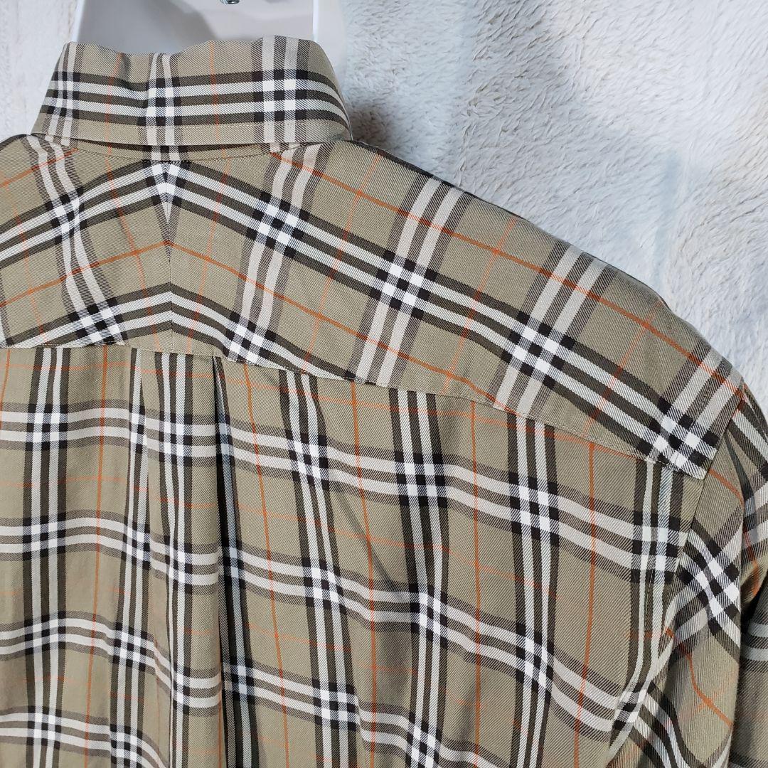 良品☆BURBERRY LONDON ノバチェック長袖シャツサイズM 送料込み