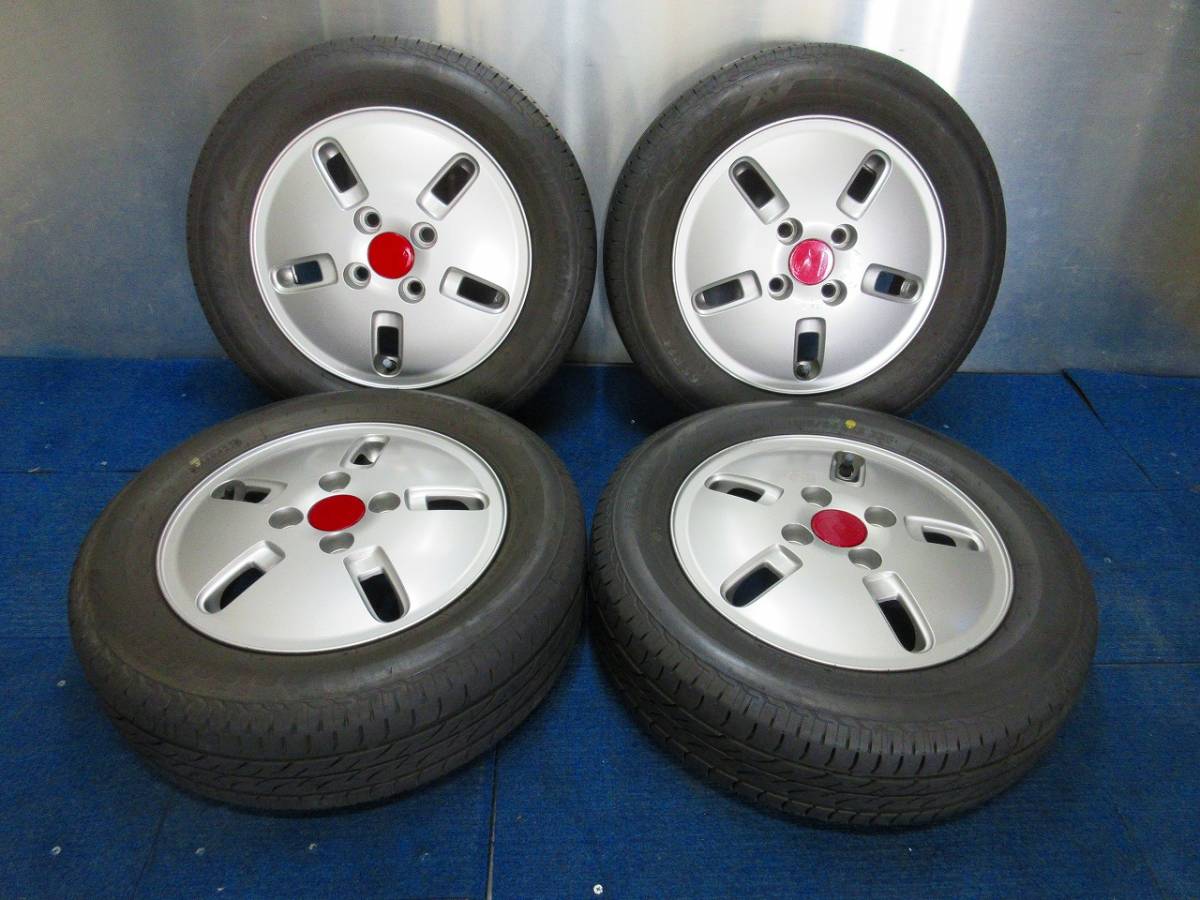 ★8-9分山★22年製★ ブリヂストンNEXTRY 155/65R13　ホンダ純正ホイール 13×4J +40 4H-100 4本セット　D1080