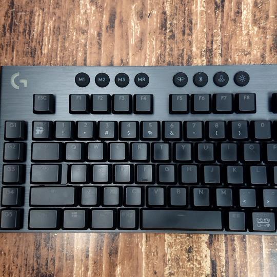 動作確認済】美品 logicool G LIGHTSPEED ゲーミングキーボード 赤軸 
