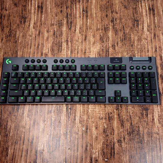 動作確認済】美品 logicool G LIGHTSPEED ゲーミングキーボード 赤軸 