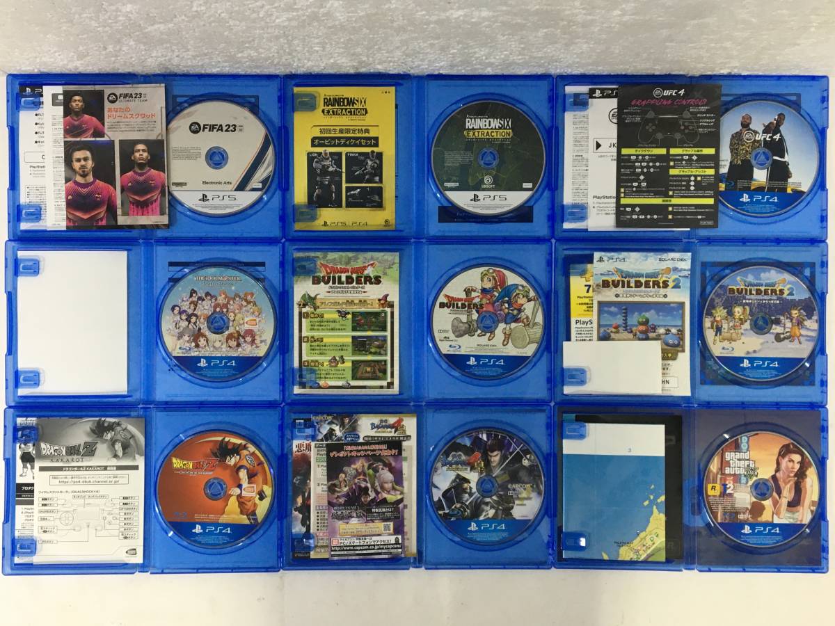Y208 PS5 PS4 ソフト ダブり無し 50本 まとめ売り FIFA23 UFC4 GTA5 