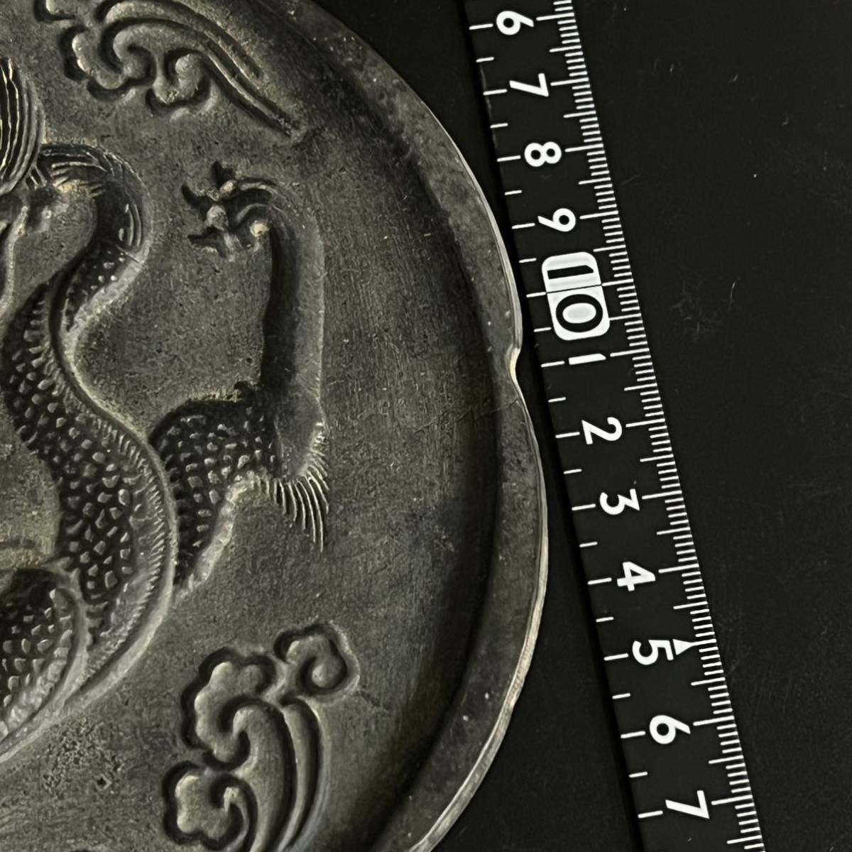 中国 古美術 銅鏡 銅製 置物 龍紋 (鏡)｜売買されたオークション情報