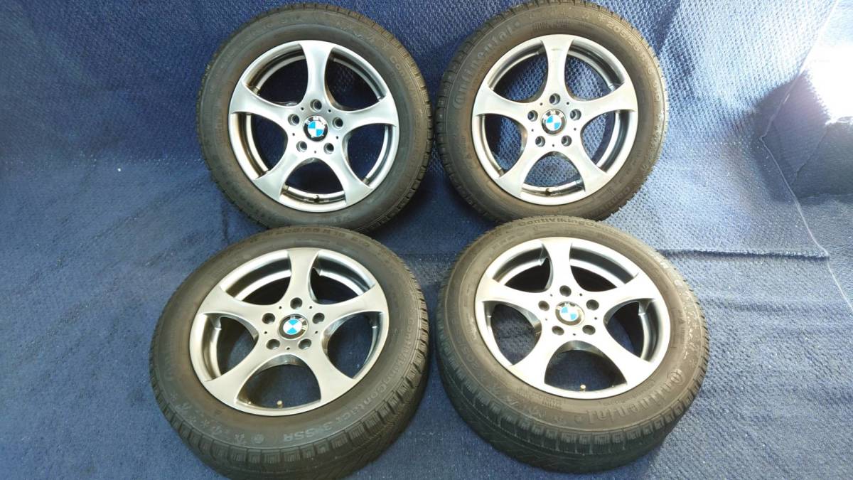 B/S BMW 3se(E90系) 阿部商会 ユーロデザイン 16×7J+34 5H/120 コンチ 205/55R16 スタッドレス/3シリーズ/1シリーズ/2シリーズ/5060713
