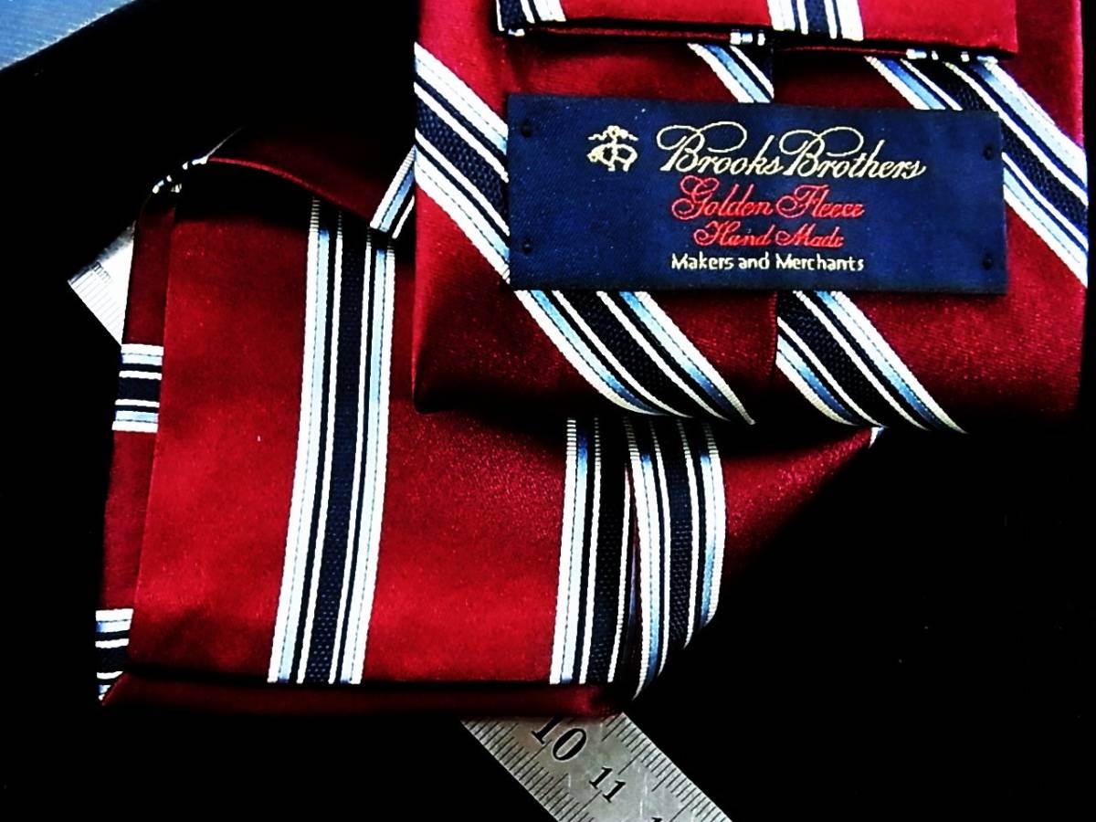 ☆*:.*:【美品】№Y4286 「上位モデル」ブルックスブラザーズ【ストライプ】ネクタイ