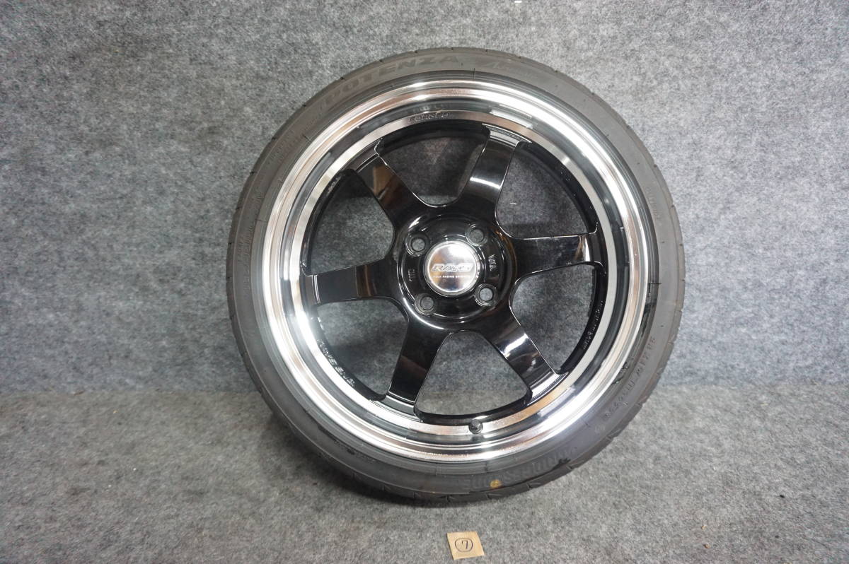 ③ポンコツRAYS TE37 KCR 16インチホイールセット ⑦ 1本 レイズ TE37