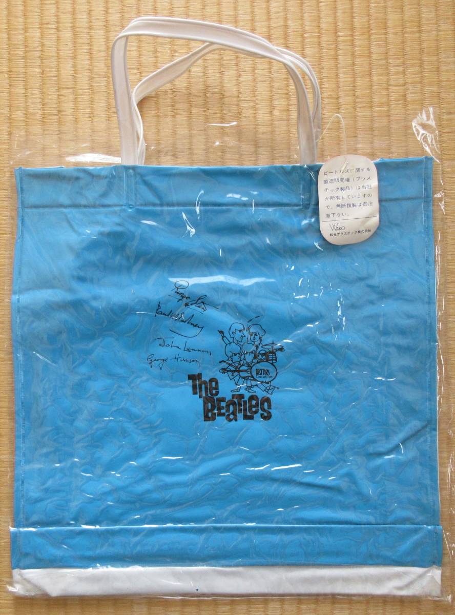 未使用品】ビートルズ（BEATLES）のビニールバッグ Yahoo!オークション