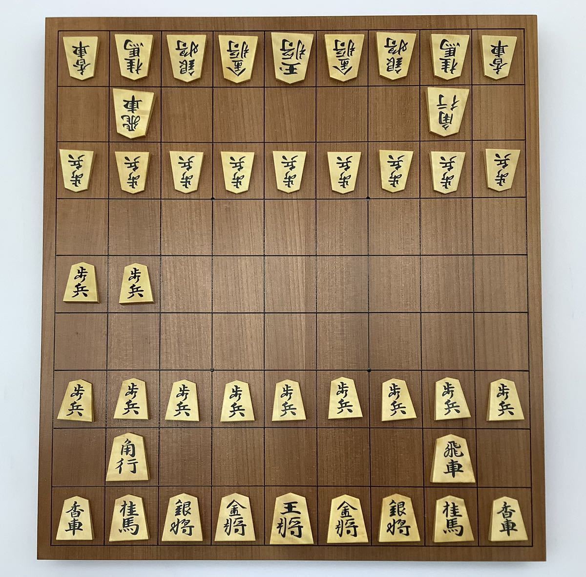 Y 【 将棋 将棋駒 】東世作 兼俊書 彫埋将棋駒 / 駒箱 駒袋付 