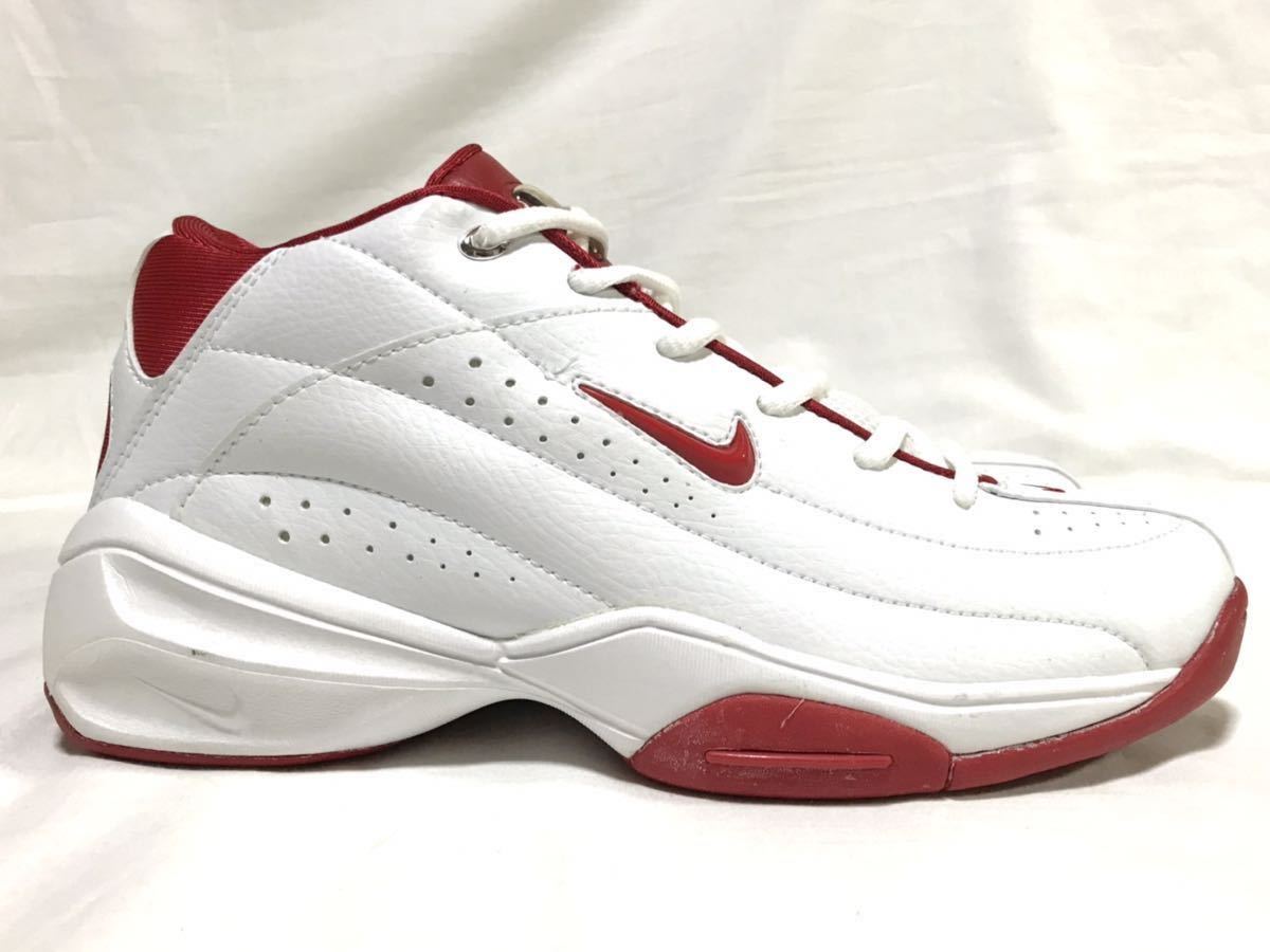 04年製 NIKE ナイキ エアファーストステップ プラス MID 25㎝ 白×赤 
