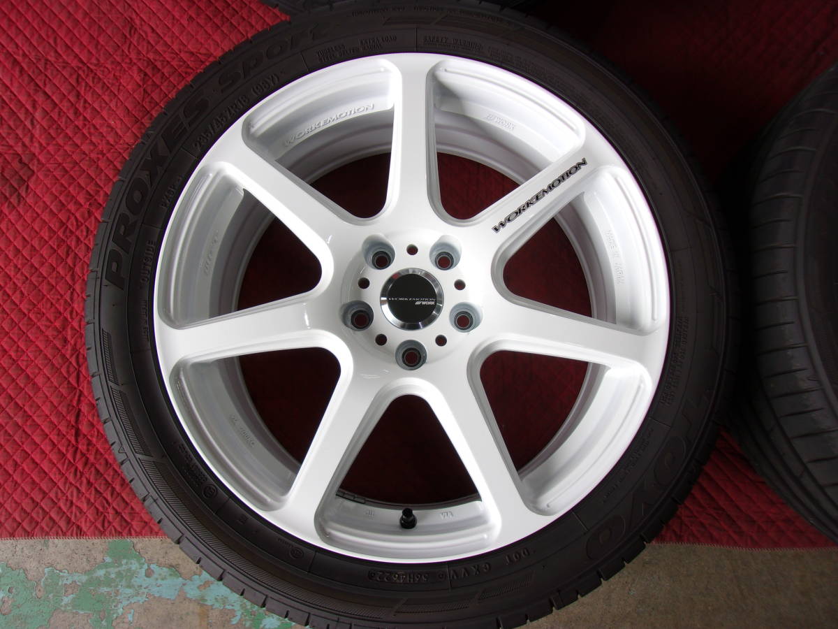 中古セット品】☆美品☆ WORK EMOTION T7R 18インチ 7.5J +38 5H114.3 