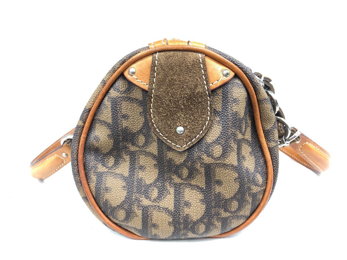 1円 Christian Dior クリスチャンディオール トロッター ロゴグラム 筒 