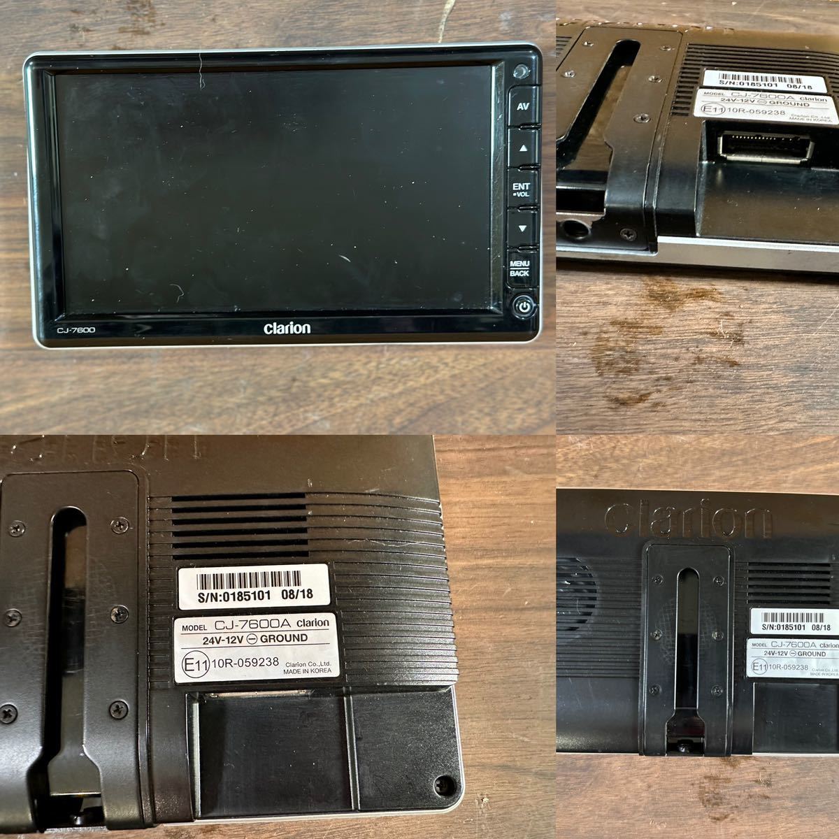 2223 フルセット クラリオン clarion CJ-7600 CC-6500B バックモニター