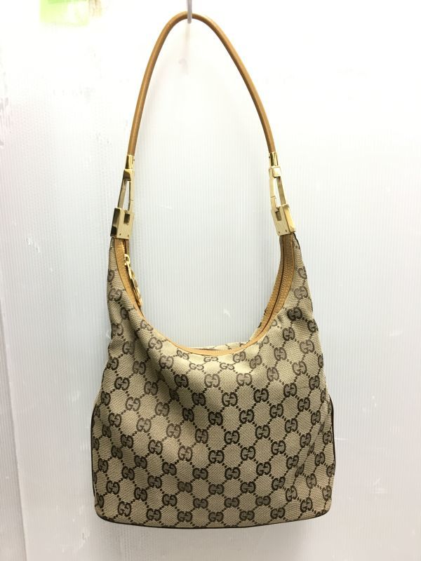 GUCCI グッチ 001 3814 3754 GGキャンバス×レザー ハンドバッグ ワン 