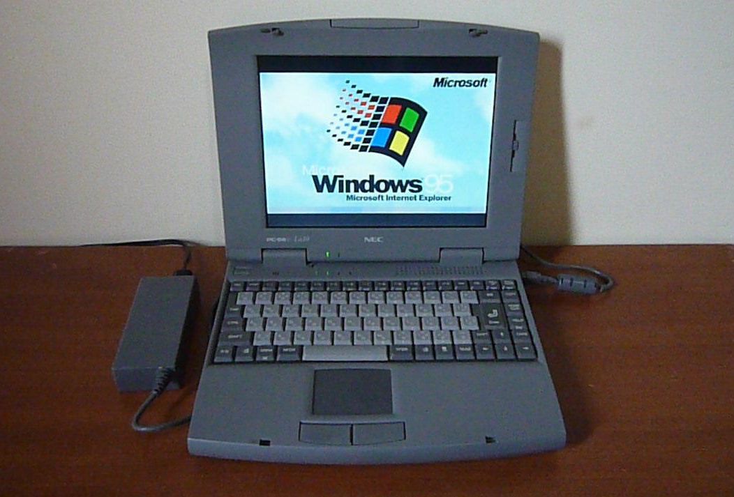 PC-9821La10/S8 model C 高速CFカード使用 Windows 95 OSR2 MATE-X PCM