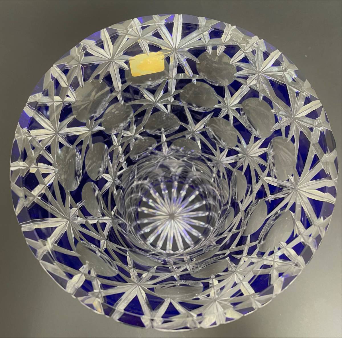 極 クリスタルガラス 切子 花瓶 LEADCRYSTAL 花器 花入 硝子 フラワー 