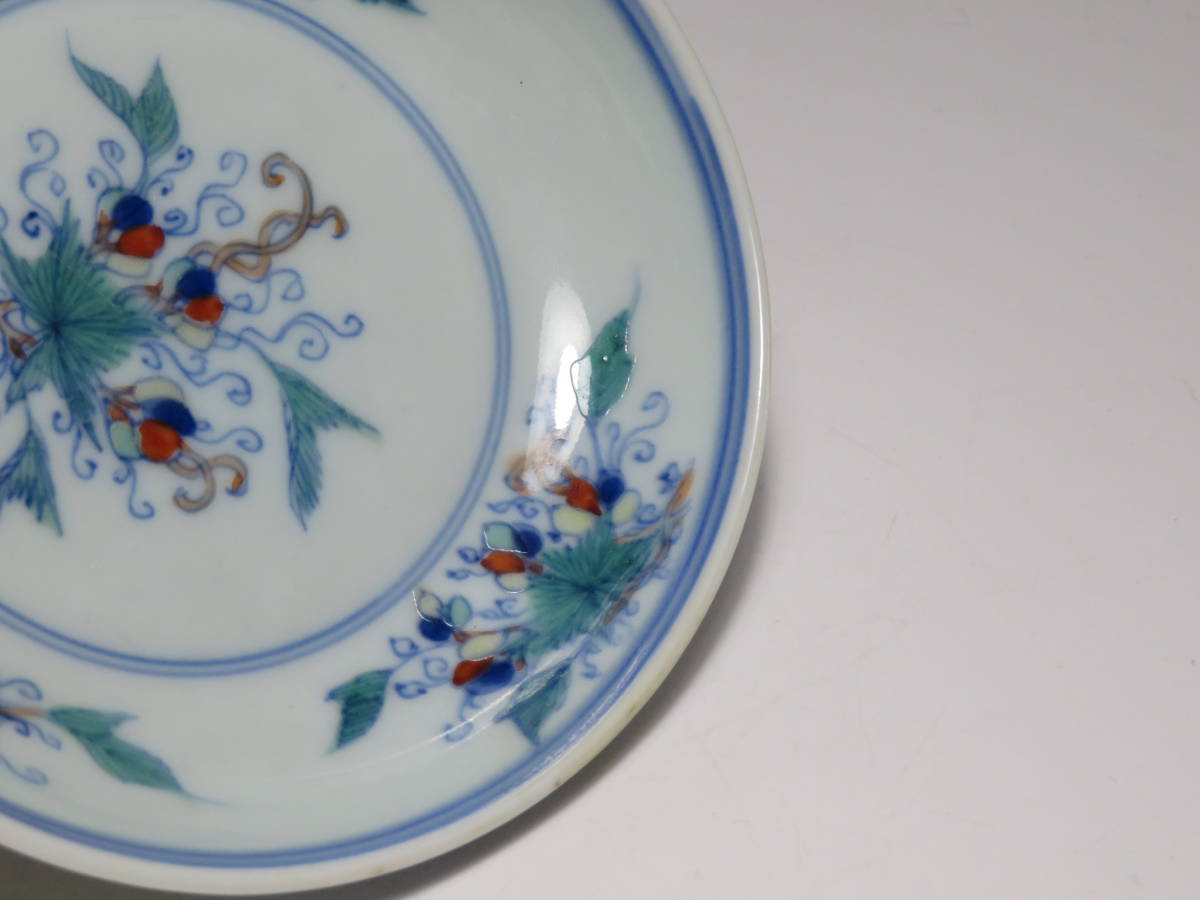 05】 闘彩 花瓶 花器 大明成化年製 中国美術 中国磁器 骨董 中古品