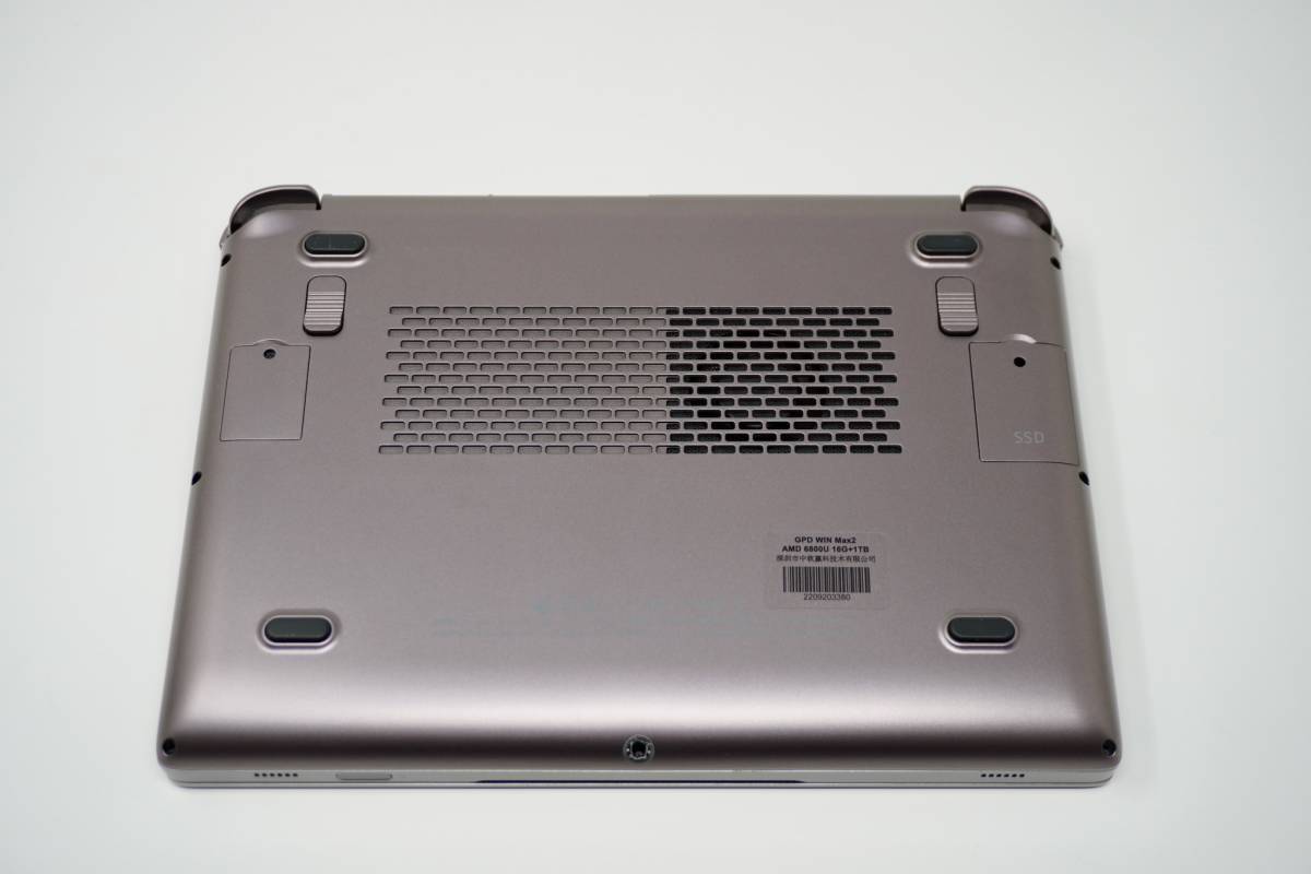 GPD WIN MAX2 AMD Ryzen 7 6800U 8コア/16スレッドCPU/メモリ16GB/SSD  