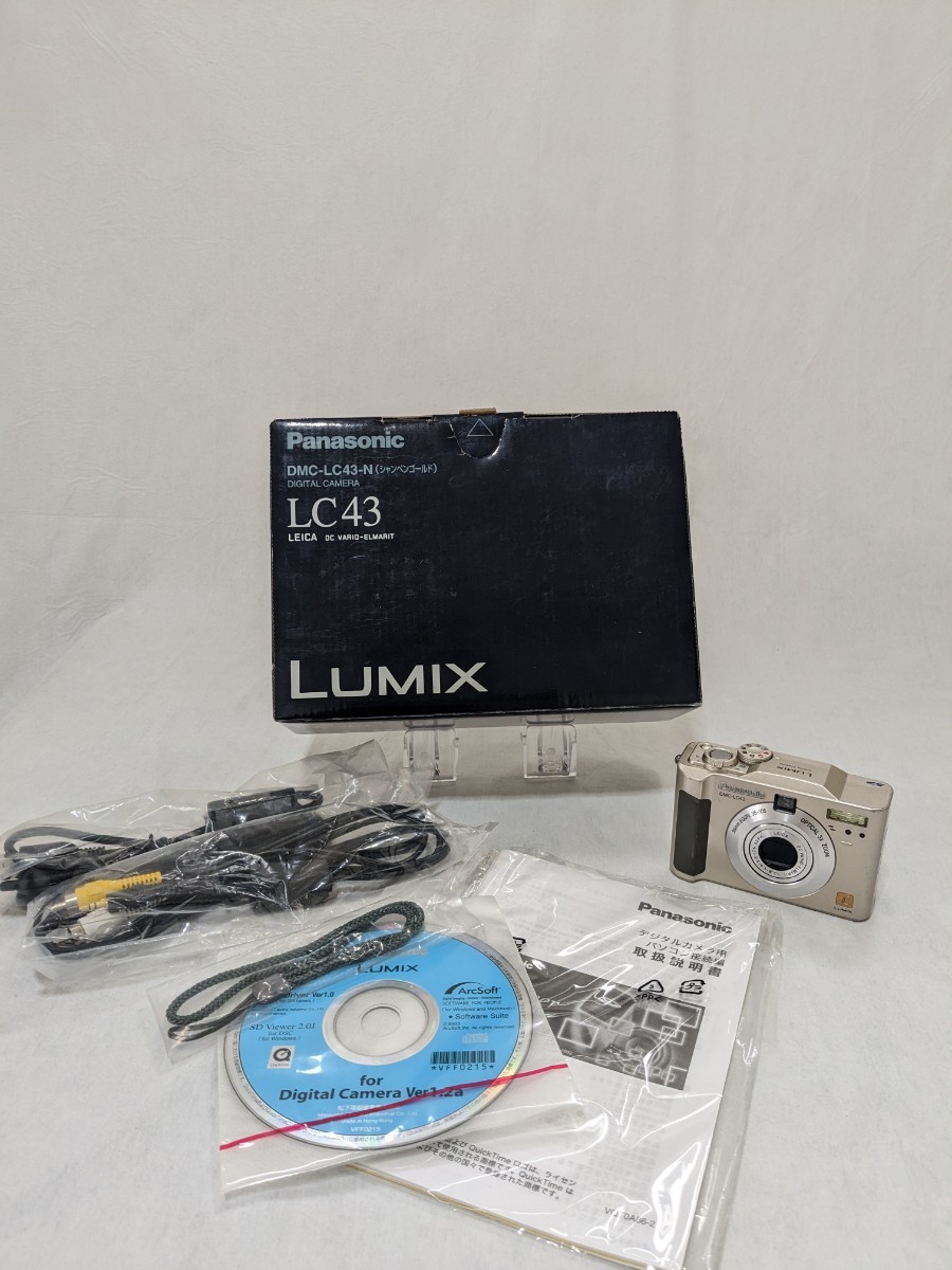 【動作確認済】Panasonic デジカメ LUMIX DMC- LC43-N　シャンペンゴールド