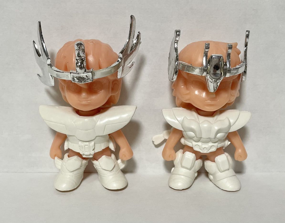 当時物　希少　聖闘士星矢　ビニール製　ゴム製　カード　セット バンダイ 聖闘士星矢 センパラクロス 2体セット 食玩 消しゴム 希少