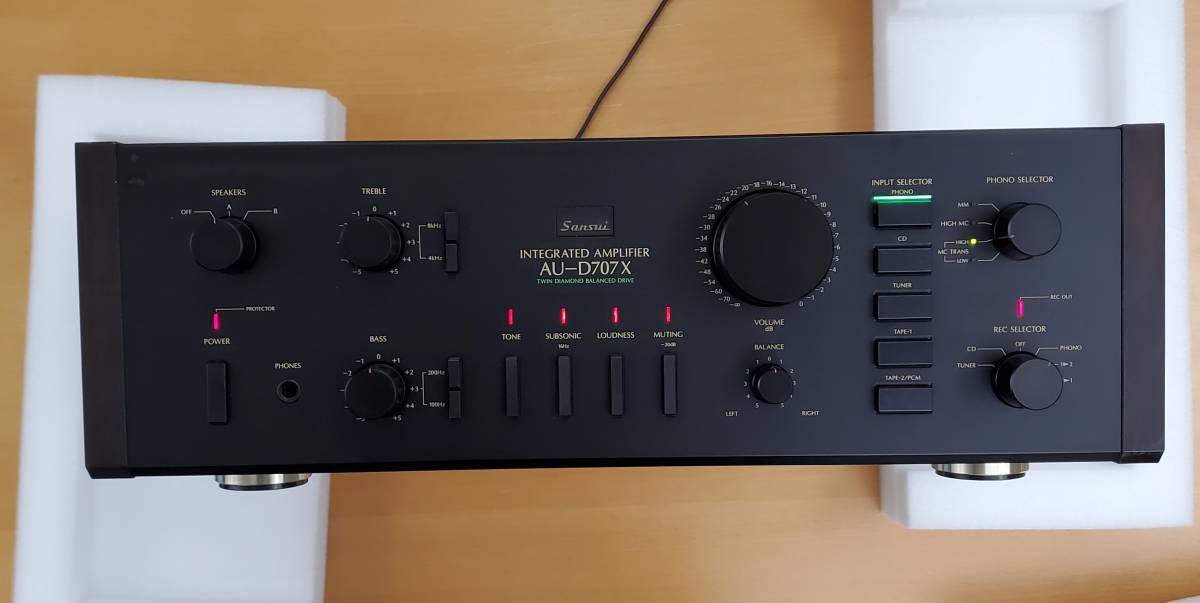 山水アンプAU-D707XDECADE （AU-D707は直ったのか？ オーディオアンプ 