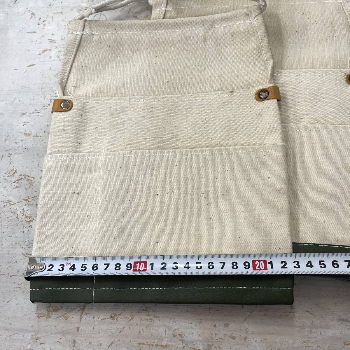 昭和レトロ　工具袋 未使用品 昭和レトロ 大工道具 釘袋 腰袋 ヴィンテージ 工具入れの通販