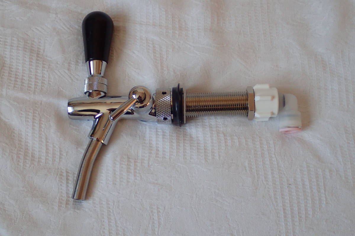 ＼新品継手おまけ付き／【送料無料】自作ビールサーバー用 タップ＋ロングシャンク 