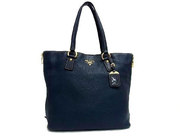1円 □美品□ PRADA プラダ レザー ハンドバッグ トートバッグ 