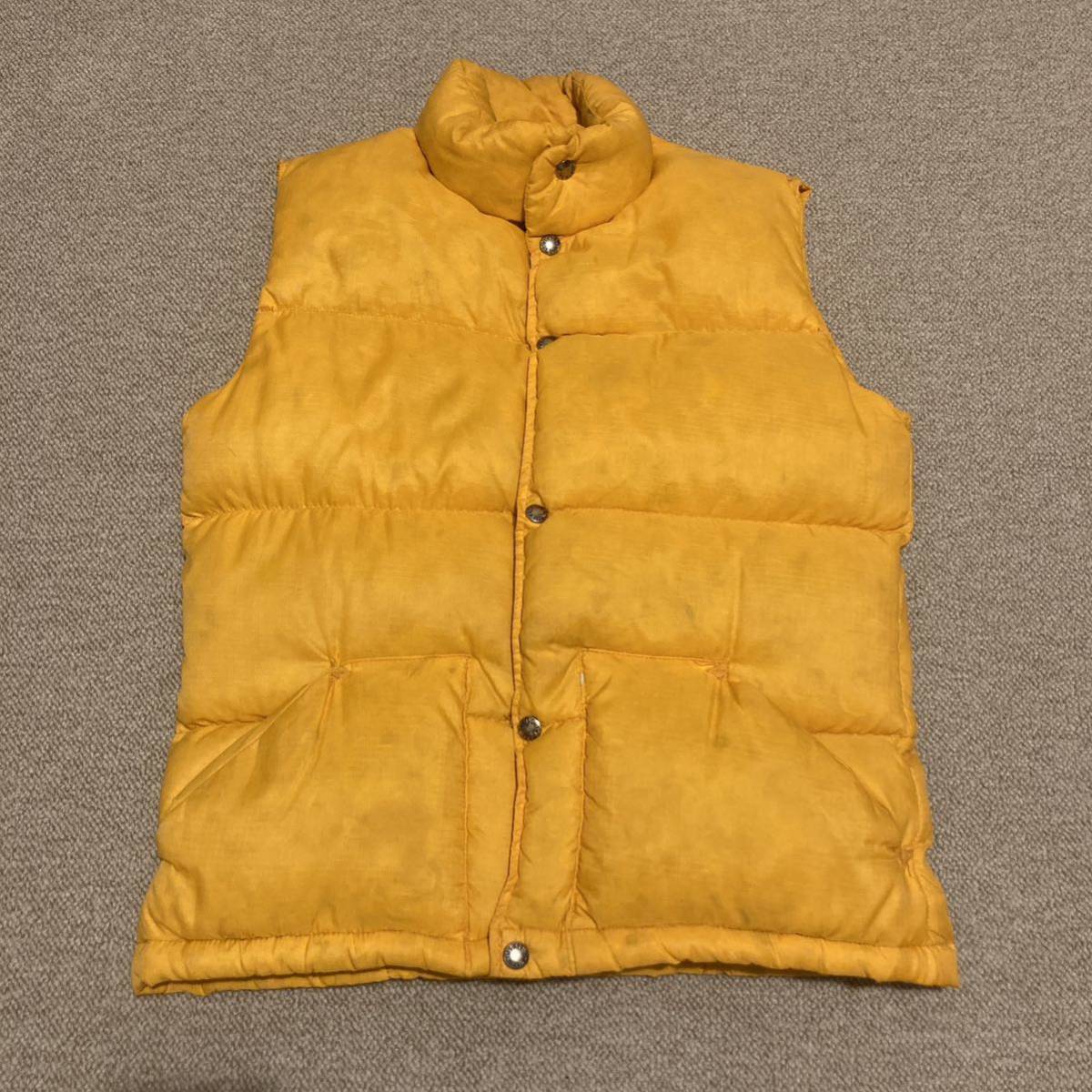 THE NORTH FACE ノースフェイス ダウンベスト イエロー 70s 茶タグ