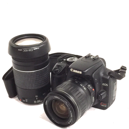 Canon EOS Kiss Digital X ZOOM LENS EF 75-300mm 1:4-5.6 III 28-90mm