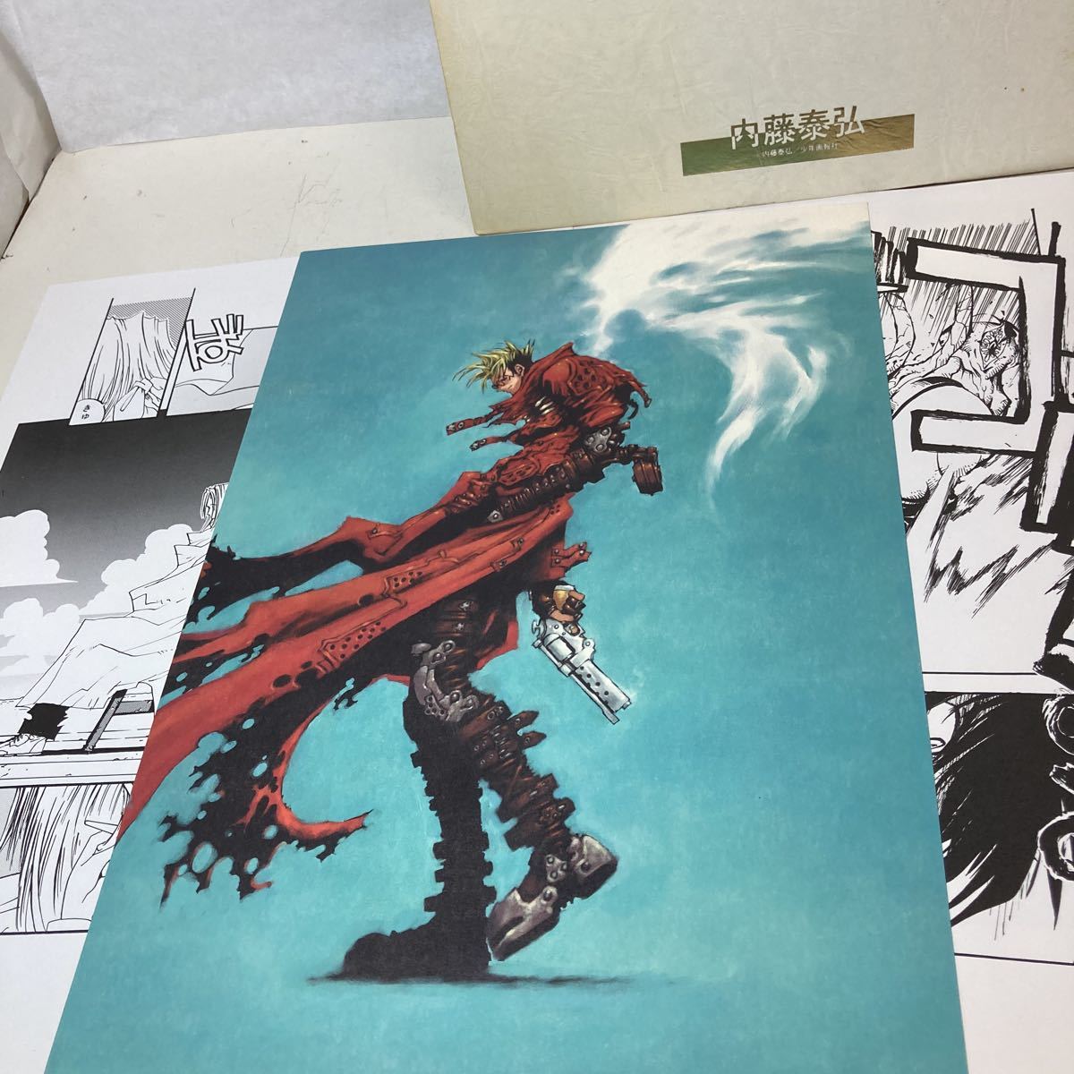 【新品未開封】 トライガンマキシマム 複製原画セット 内藤泰弘 内藤泰弘 複製原画10枚セット「トライガン・マキシマム」(コミック