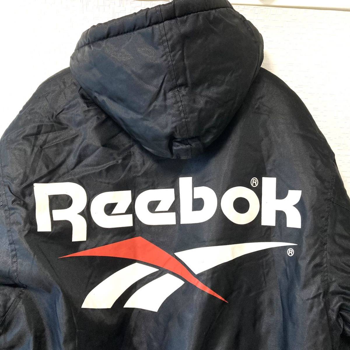 Reebok リーボック ナイロン100% ベンチコート 裏ボア 防寒 アウター 