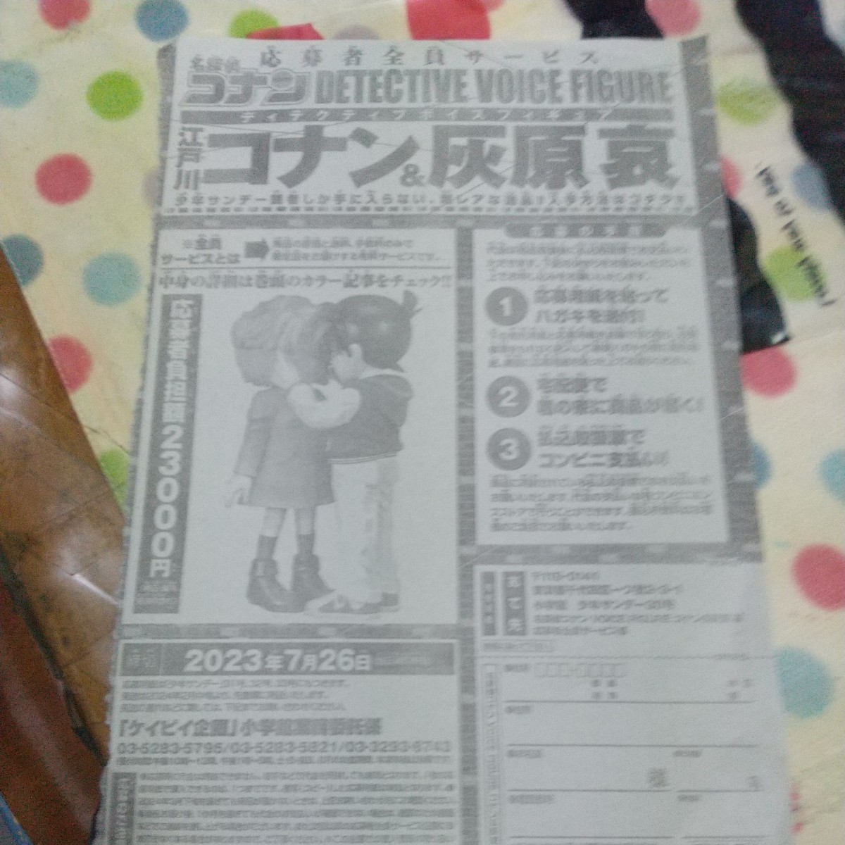 即決 ! 少年サンデー 「名探偵コナン」 江戸川コナン&灰原哀 ボイス 