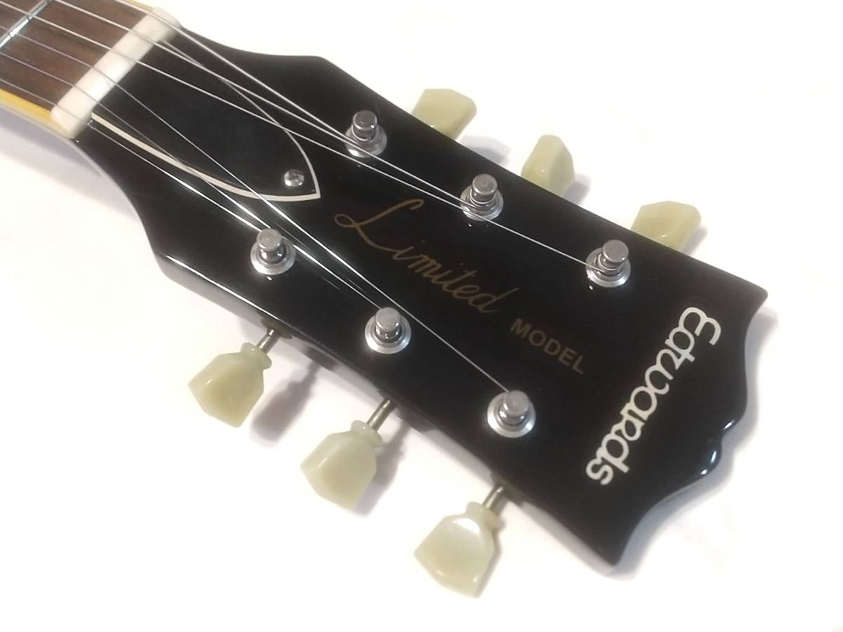 動作良好 書類付☆EDWARDS E-LP-92SD/QM STBK レスポール キルトトップ