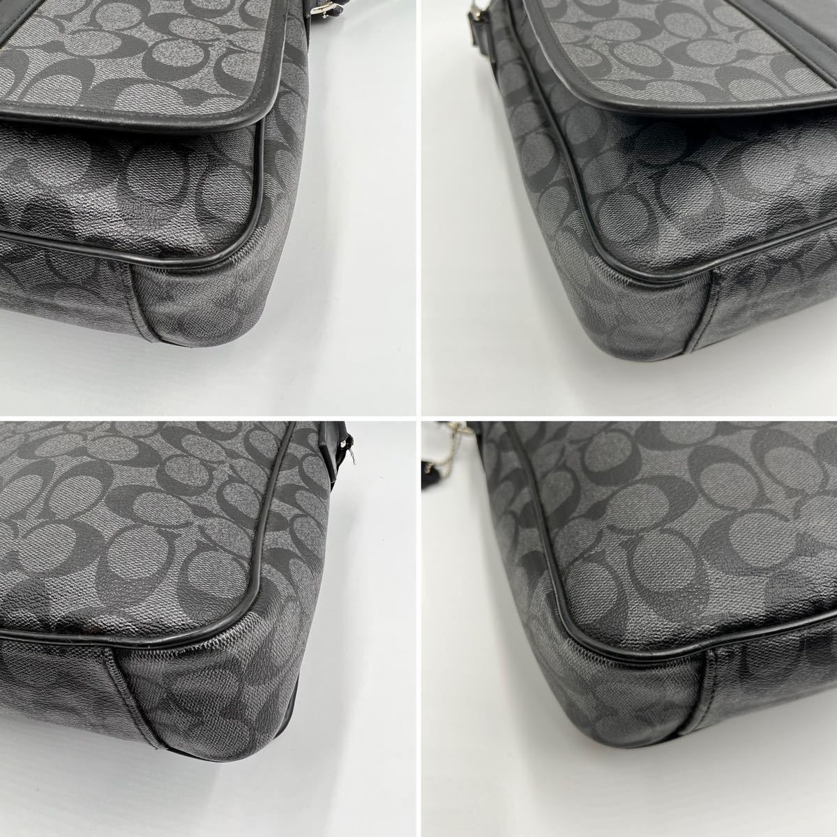 1円 【極美品】 COACH コーチ メッセンジャーバッグ ショルダーバッグ