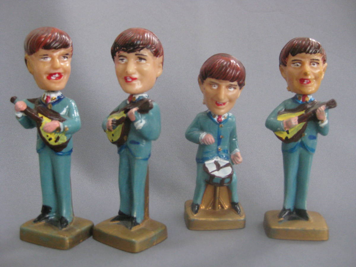 昭和ビンテージ 60年代☆THE BEATLES VINTAGE BOBBLE HEAD ビートルズ