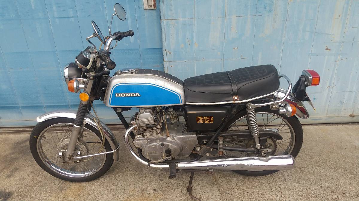 Yahoo!オークション CB125K 実動 書類付き 超希少 - J ゴジラタン 旧車 