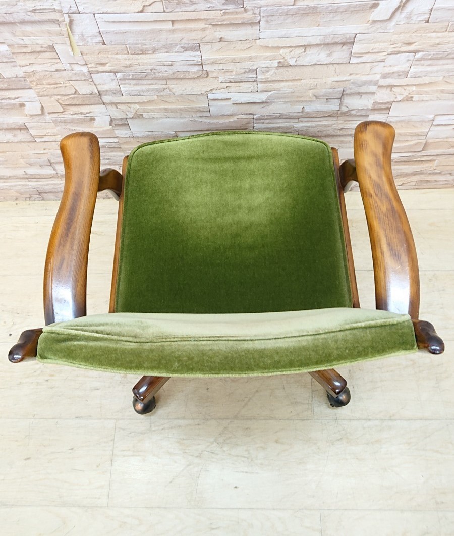 1円～ karimoku カリモク家具 コロニアル デスクチェア モケット
