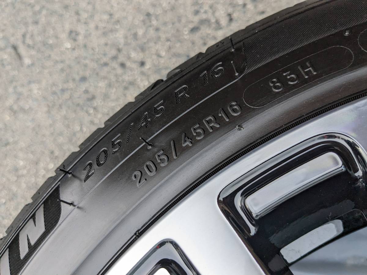 新車外し】ルノートゥインゴ 16インチ純正アルミホイールタイヤ4本 