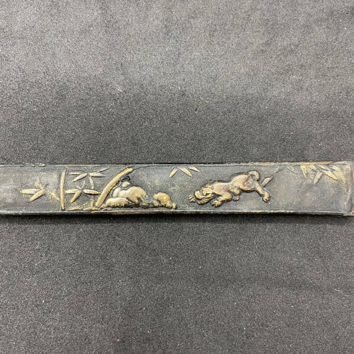 1円〜☆ 小柄 骨董品 時代物 全長約14cm 詳細不明 刀装具 武具 当時物 