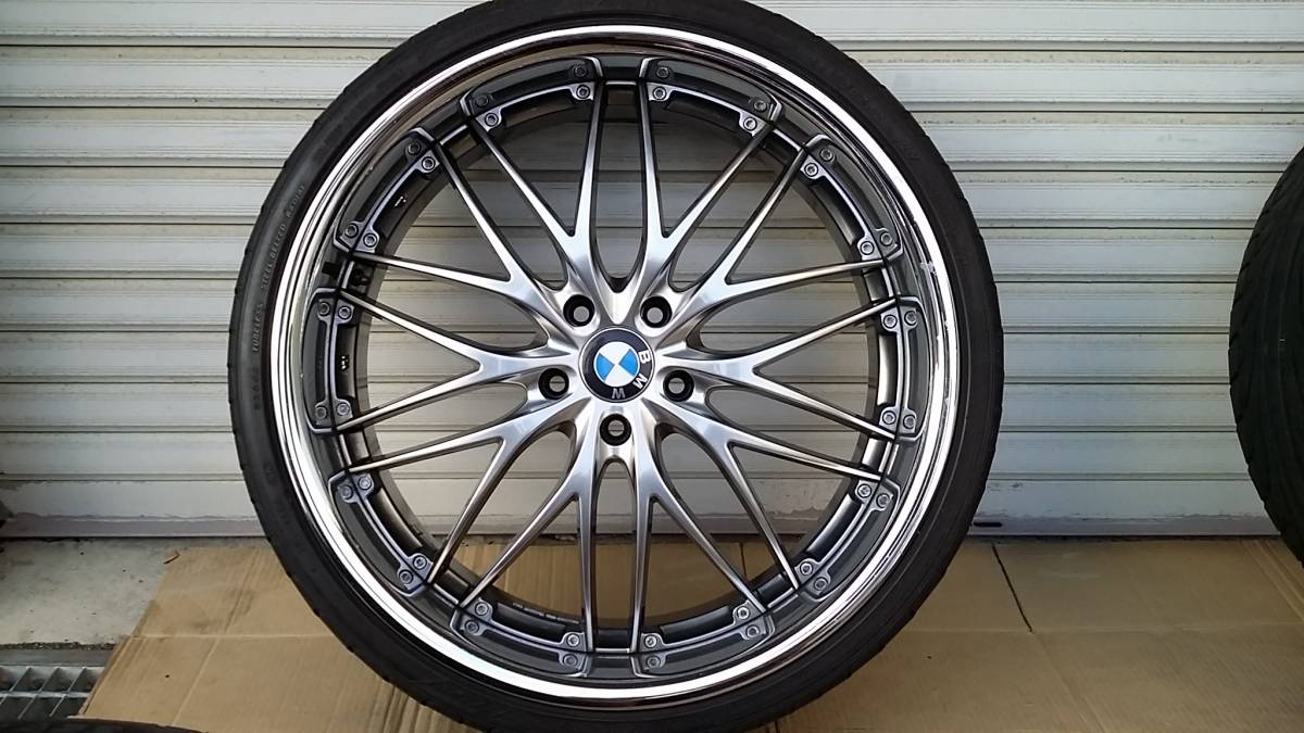 ☆BMW メッキ 深リム 22×9J +23 22×10.5J +20 120-5H FALKEN FK452 245 