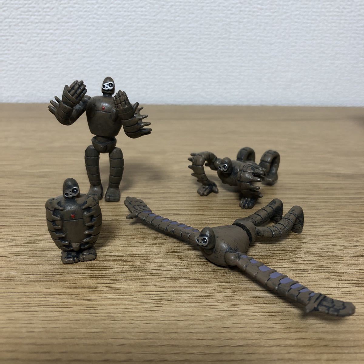 ４種セット　抱える　這い　格納　飛行　ロボット兵　ミニフィギュア　天空の城ラピュタ　風の谷のナウシカ　テラリウム　ガーデニング