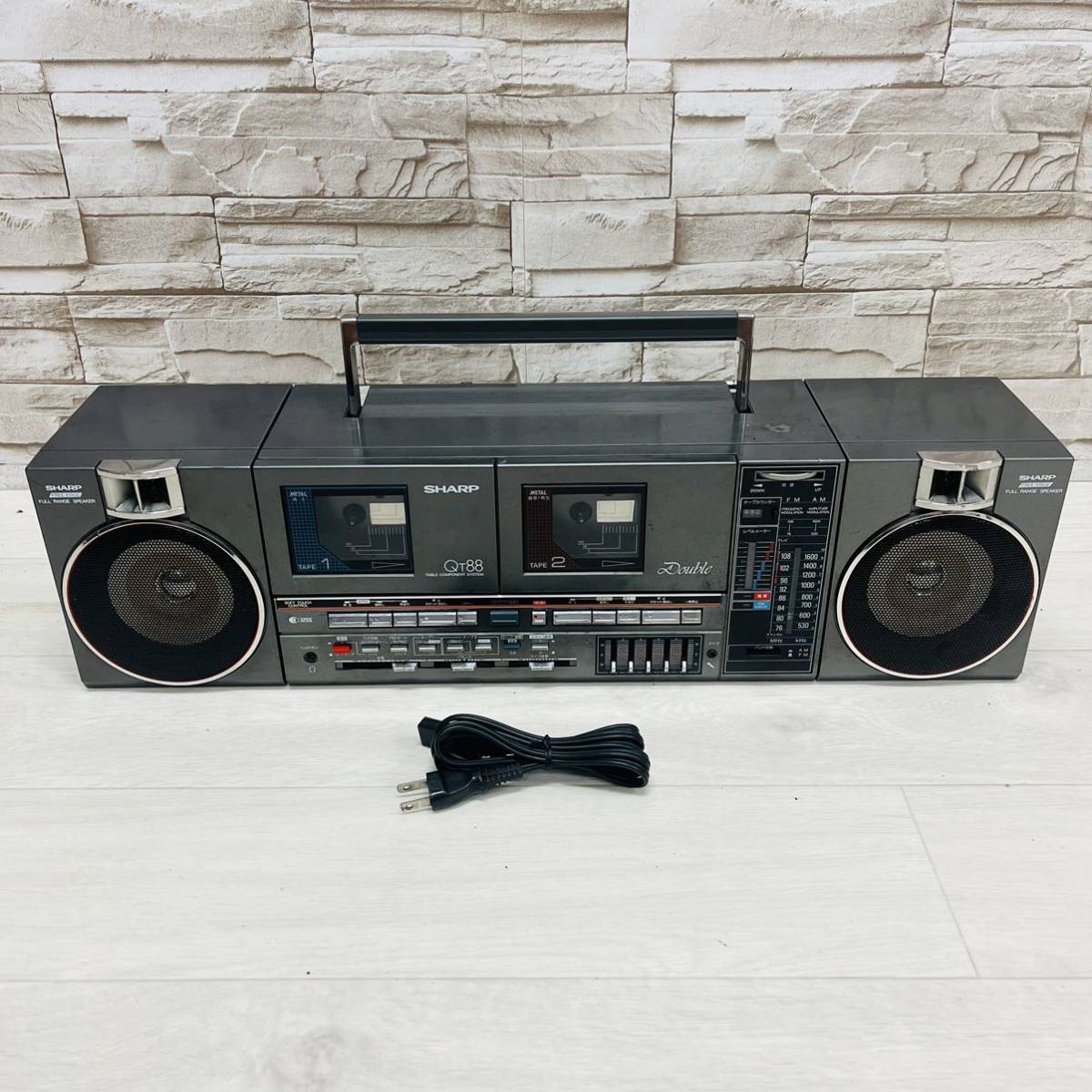 【希少】シャープQT-88R テーブルコンポーネントシステム QT-88G SHARP ラジカセ テーブルコンポーネントシステム Yahoo