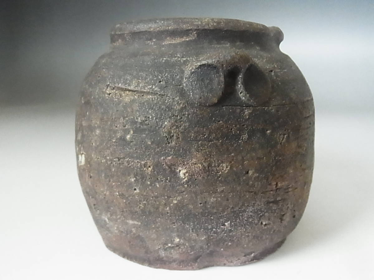 ◇古備前 お歯黒壺（鉄漿壺）◇b482